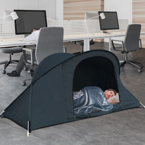 EighteenTek Pop Up Bed Canopy Office Sleeping Bed Tents One Person Privacy Space Lay Down NOT Sitting Frame 87"x28"x33"H