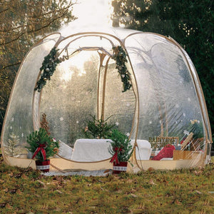 12'x12' bubble tent for christmas picnic