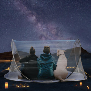 EighteenTek Clear Pop Up Tent Camping Stargazing Transparent Instant Weather Pod