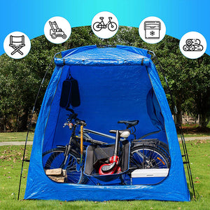 Bike Storage Shed Tent Waterproof Portable Backyard Outdoor Bicycle Yard Stash Shelter