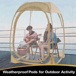 EighteenTek 1-6 Person Instant Weatherproof Pod Sports Tent Bubble Tent Outdoor Pop Up Shelter