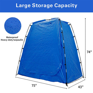 Bike Storage Shed Tent Waterproof Portable Backyard Outdoor Bicycle Yard Stash Shelter