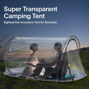 EighteenTek Clear Pop Up Tent Camping Stargazing Transparent Instant Weather Pod
