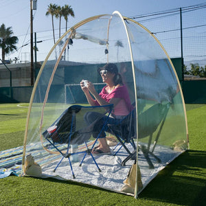 Cheer on the game and capture moments from inside the TopGold 2-4 Person sports shelter